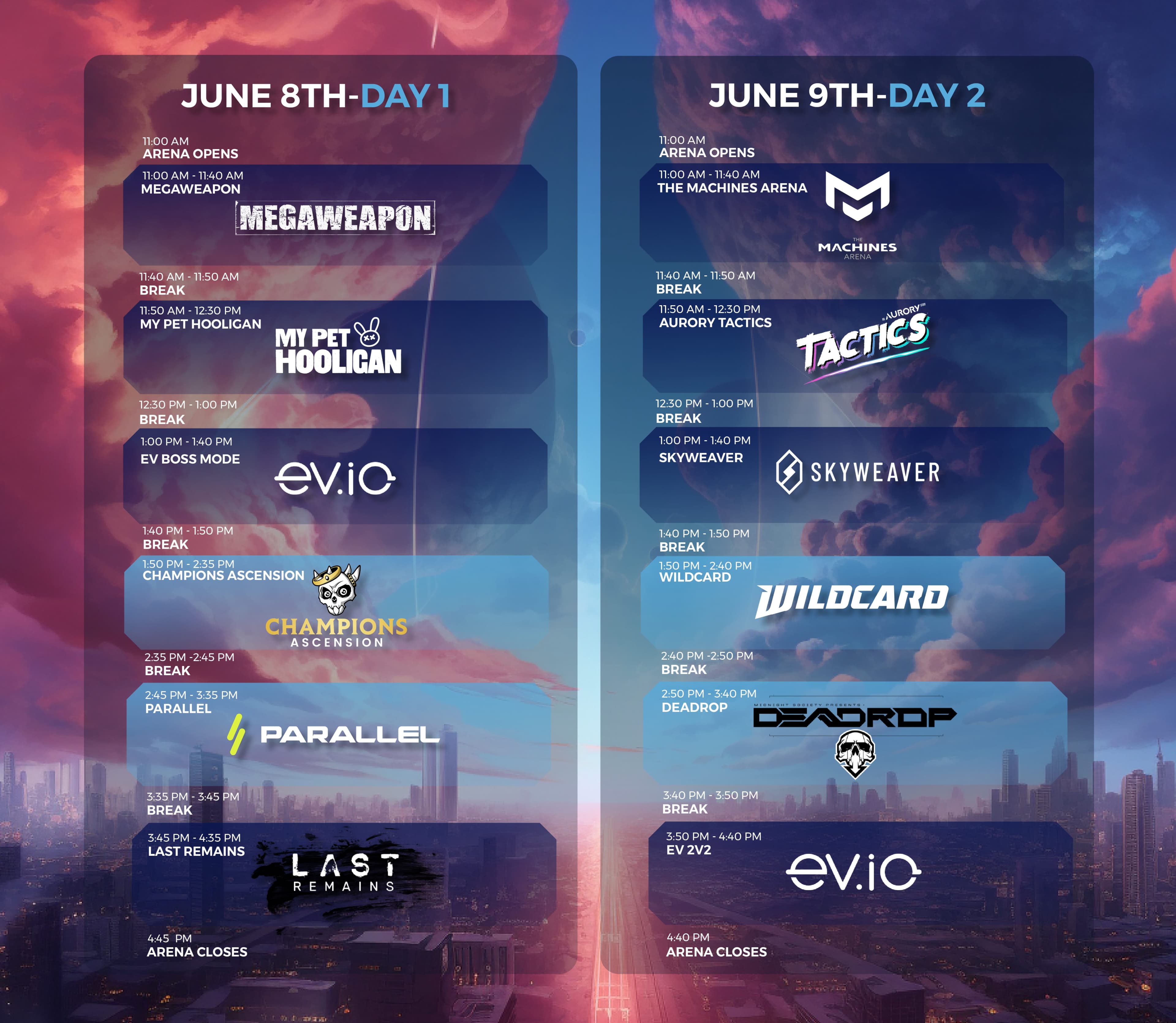 Games Calendar